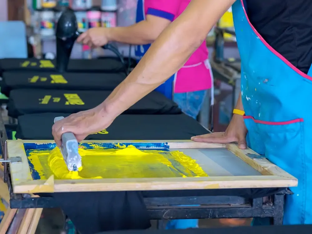SCREEN PRINTING PROCESS STEP BY STEP